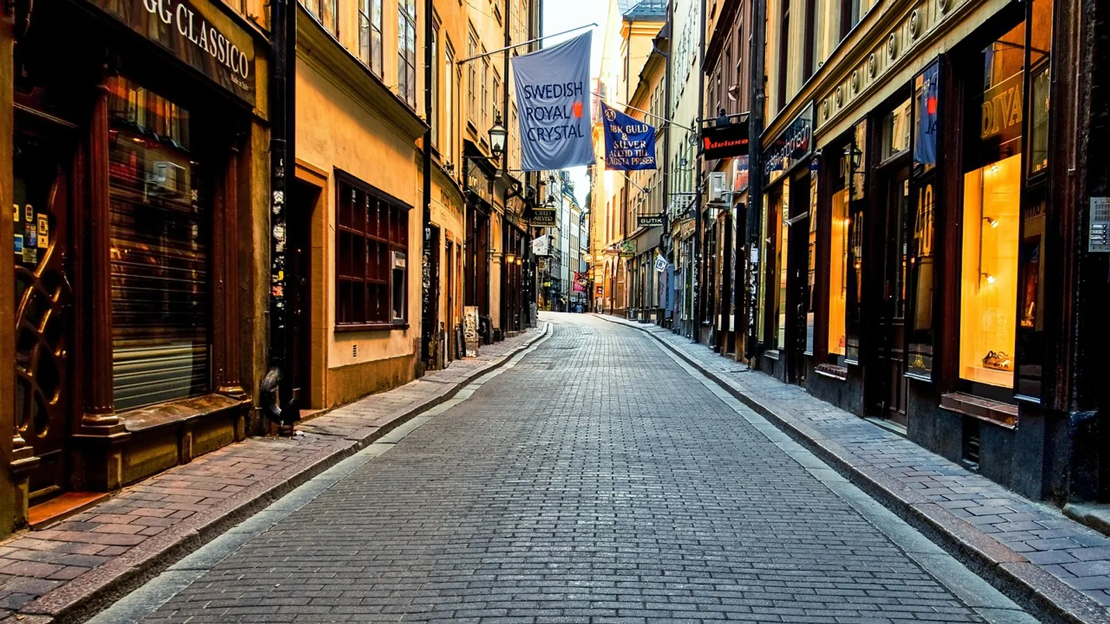 Sweden stockholm sweden old town street